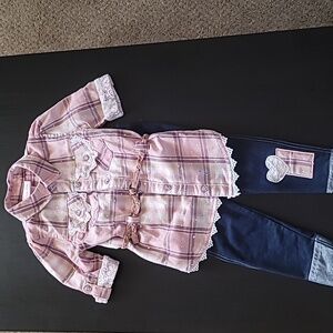 Little Lass sparkly top & bottom sz 2T